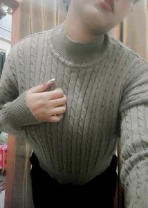 Cable Knit Turtleneck Sweater