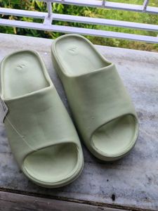 Light Green Yeezy Slides