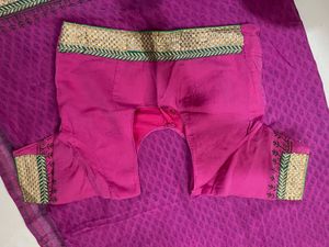 Bandhani Dupatta - Blue &amp; Pink