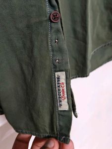 Us Polo 🔥Men's Green Casual Button-Down Shirt