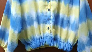 Stylish Tie-Dye Button-Up Shirt