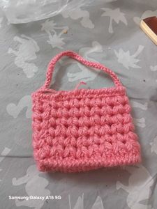 beautiful crochet  handy pouch