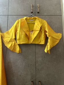 Yellow Skirt &amp; Blouse Set