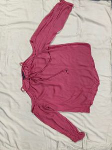 Chic Cold Shoulder Tie-Neck Top