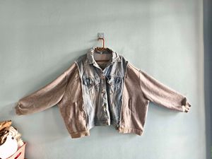 Unisex Denim & Fleece Hybrid Jacket