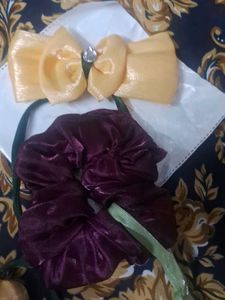 Cute Hair Bow &amp; Scrunchie Set 2