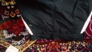 Men's Black &amp; White Track Pants