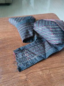 striped saree border
