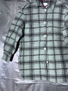 H&amp;M Oversized Plaid Shacket