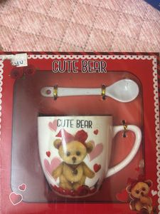 Cute Bear Mug & Spoon Set