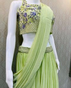 🆕️🆕️Faux Georgette Lehenga Saree