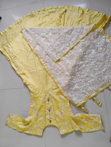 Vibrant Yellow Anarkali Gown