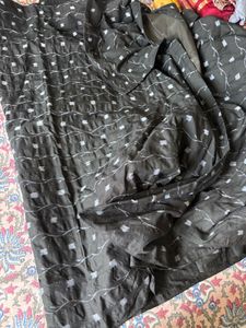 Pure cotton single ikkat pattachitra saree