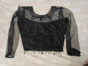 *Free Delivery* Designer Black Blouse and lehenga