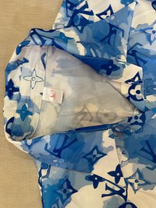 Louis Vuitton Blue Print Button Down