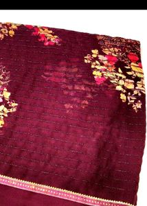 flower print saree