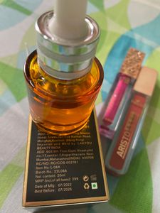 All Fully New Unused Magic Primer Oil With Vitamin C And 2 Liquid Lipstick Check Description For Details