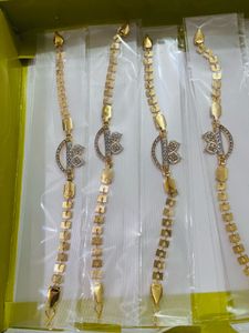 Elegant Gold Tone Bracelet rakhi for men