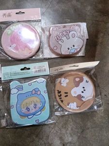 Cute Cartoon hand mirror Set of 9