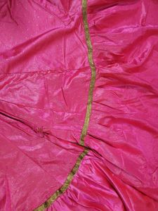 Pink Shahi Gharara with golden kurti