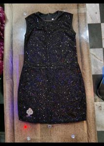 Sparkly Black Sequin Dress
