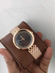Elegant Rose Gold Omega Watch