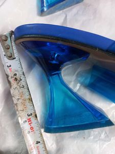 Blue Transparent Heels