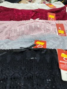 0000  - Pack of 5 soft net lace panties