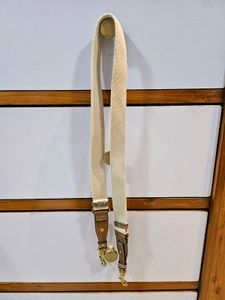 Bag Strap with Leather Accents