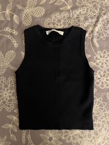 dark blue tank top