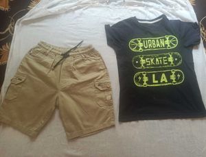 Boys Urban Skate T-Shirt and Shorts Set