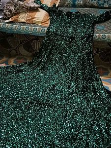 Sparkling Green Sequin Gown