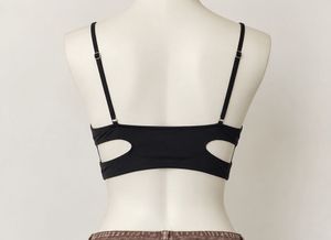 Black Cut-Out Sports Bra