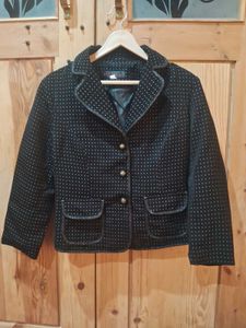 Stylish Houndstooth Blazer