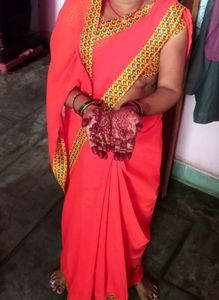 Orange Saree