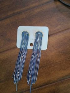 Elegant Blue Dangle Earrings