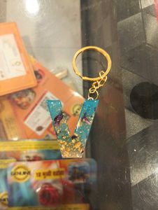Resin Keychain - Letter V