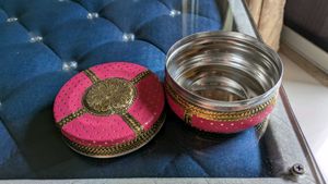 Pink &amp; Gold Decorative Trinket Box