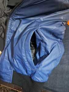 Men's Blue Ombre Bomber Jacket