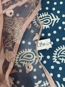 Seashell Embroidered Mesh Dress