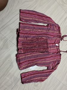 Striped Boho Blouse