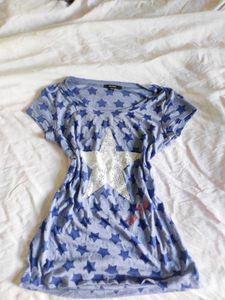 vero moda Blue Star Print T-Shirt