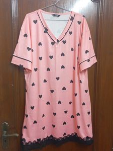 Cute Pink Heart Nightgown