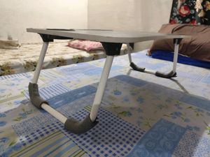 Foldable Bed Table With Cup And Tablet Holder