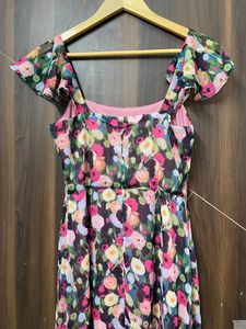 Pink Floral Maxi Dress