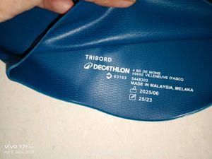 Decathlon Navy Blue Silicone Swim Cap