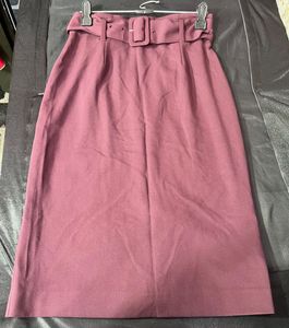 M&S Belted Midi Skirt