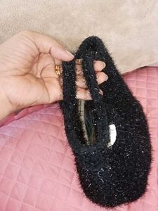 Sparkly Black Clutch Bag