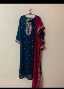 Peacock Green Silk Blend Kurta
