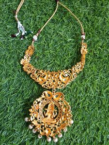 Elegant Matte Finish Laxmi Pendent Jewellary